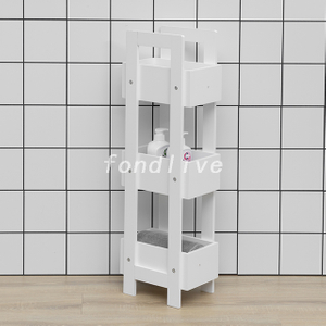 Étagère de rangement pour salle de bain en MDF