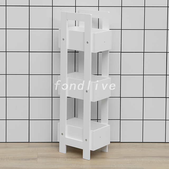 Étagère de rangement pour salle de bain en MDF