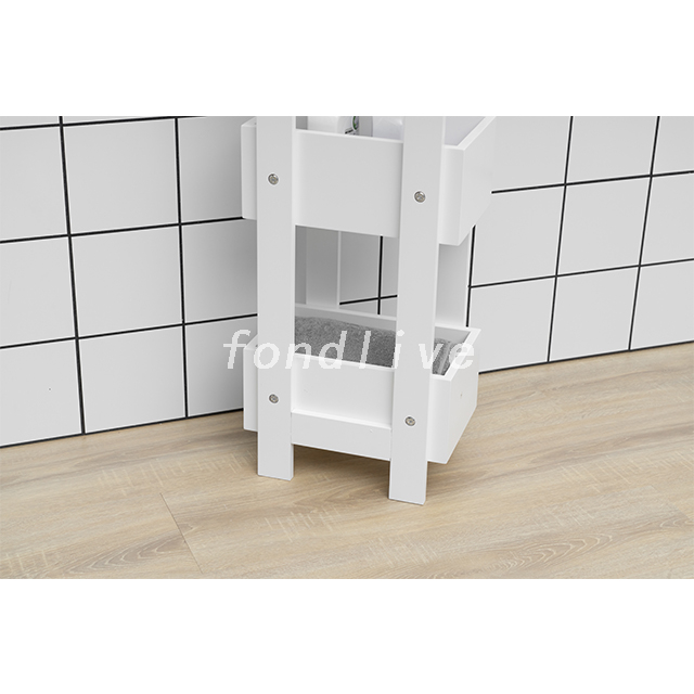 Étagère de rangement pour salle de bain en MDF