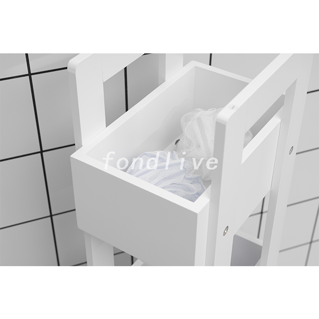 Étagère de rangement pour salle de bain en MDF